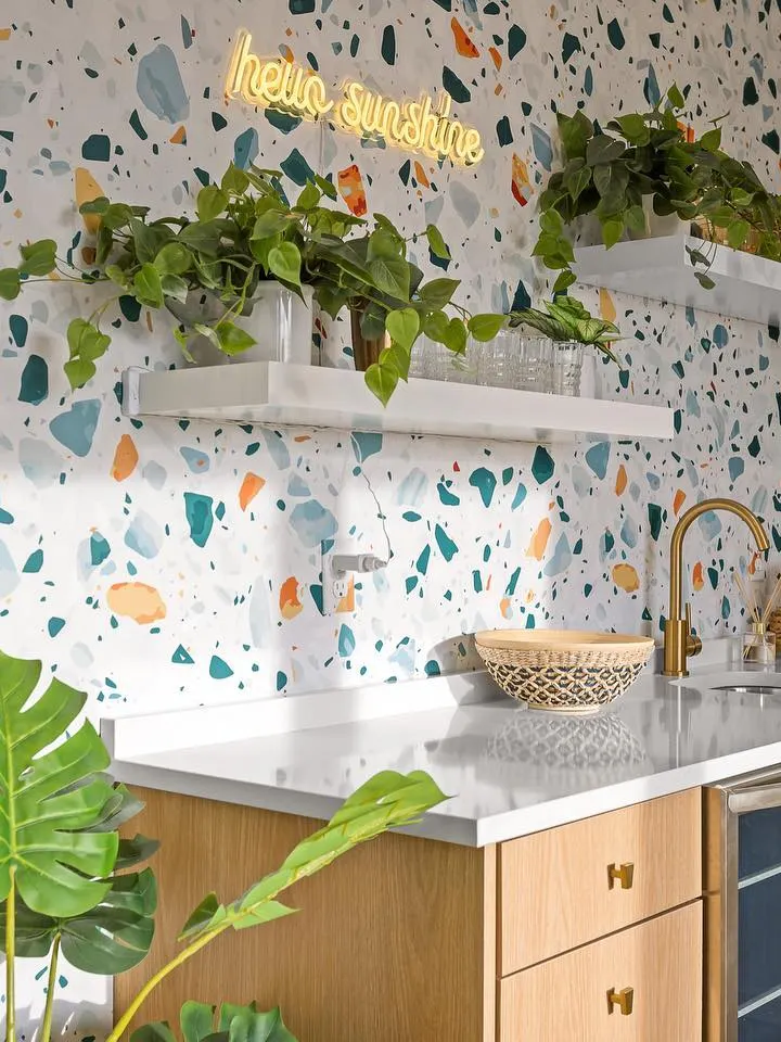 Colorful Terrazzo Wallpaper Mural