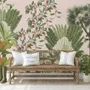 Exotic Leafs with Berries Wallpaper Mural