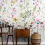Watercolor Wildflower Wallpaper Mural