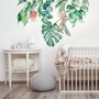Feuille tropicale avec eucalyptus Stickers muraux Sticker