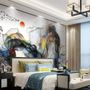 Watercolor Colorful Abstract Smoke Wallpaper Mural