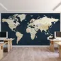 Political World Map Countries Detailed Wallpaper Mural