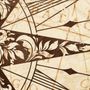 Vintage Map with Compass Wallpaper Mural