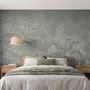 Monochrome Tropical Botanical Wallpaper Mural