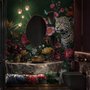 Elegant Tropical Botanical Floral and Leopard Wallpaper 