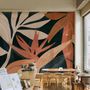 Papier peint art feuillage tropical