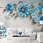 Watercolor Bohemian Floral Wallpaper Mural