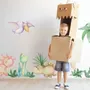 Cute Watercolor Dinosaur Wall Decal Sticker