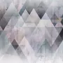 Watercolor Geometric Triangle Pattern Wallpaper Mural