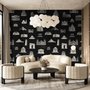Vintage World Architecture Sketch Wallpaper Mural