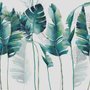 Papier peint panoramique de feuilles de bananier vertes et monochromes