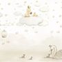 Rabbits on the Clouds and Empty Cages Wallpaper Mural