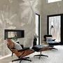 Monochrome Brown Nostalgic Rainforest Wallpaper Mural