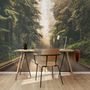 Highway on the Forest Landscape Wallpaper Mural