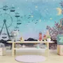 Sea Landscape with Ferris Wheel Wallpaper Mural