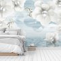 Jewelry White Lux Floral Wallpaper Mural