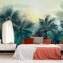 Tropical Palm Trees and Sunlight Wallpaper Mural