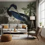 Tropical Landscape Blue Heron Wallpaper Mural