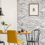 Black and White Minimalistic Abstract Line Art Wallpaper