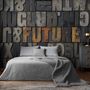 Papier peint panoramique typographie future