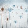 Vintage Dandelion Floral Wallpaper Mural