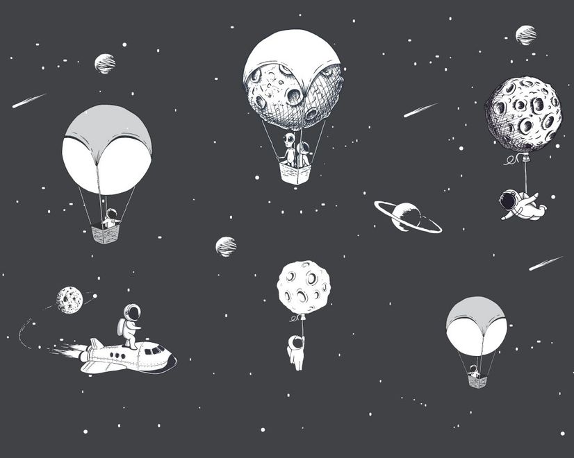 Fototapeten für Kinder Astronauten Tapete