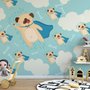 Papier peint panoramique motif chien de compagnie cartoon