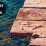 Realistic Sea Landscape with Wood Bridge Wallpaper Mural