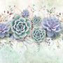 Vintage Purple Flowers Wallpaper Mural