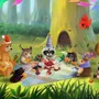 Cartoon Animals in the Woods Wallpaper Mural
