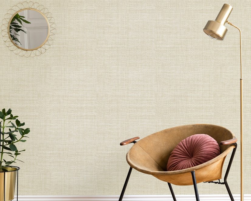 Papier peint panoramique de texture chenille beige