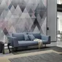 Watercolor Geometric Triangle Pattern Wallpaper Mural