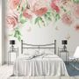 Pink Flower Art Wallpaper Mural
