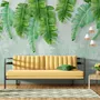 Tropical Leaves and Shading Leaf Wallpaper Mural