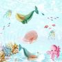 Papier peint animaux marins mignons chambre bébé