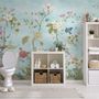 Colorful Chinoiserie Floral Wallpaper Mural