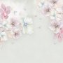 Papier peint panoramique de fleurs douces à l'aquarelle