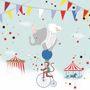 Colorful Circus with Animals Wallpaper Mural