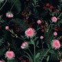 Pink Dandelion and Dark Landscape Wallpaper Mural