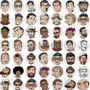 Men Face Pop Art Wallpaper Mural