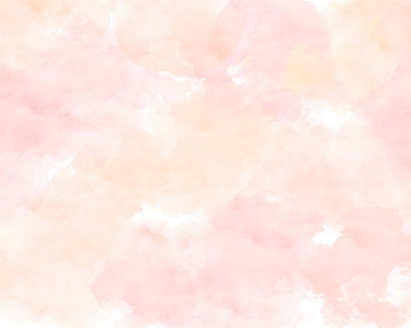 Papier peint panoramique - Peach Colors Soft Watercolor Papier peint panoramique