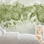 Watercolor Tropical Leaves Wallpaper Mural