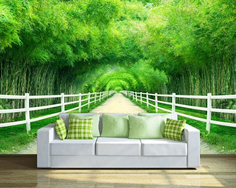 3D Look Photo Forest Landscape Wallpaper Mural