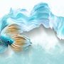 Abstract Guppy Fish Wallpaper Mural