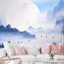 Kids Lakescape with Little Canoe Wallpaper Mural