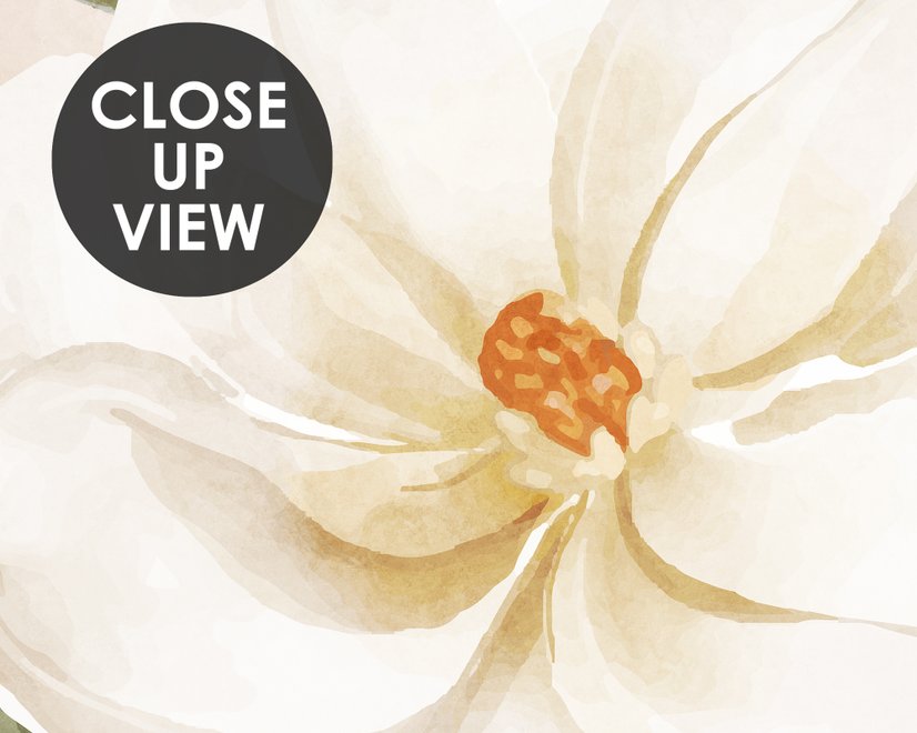 Soft Magnolia Floral Wallpaper Mural