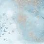 Abstract and Blue Butterfly Wallpaper Mural