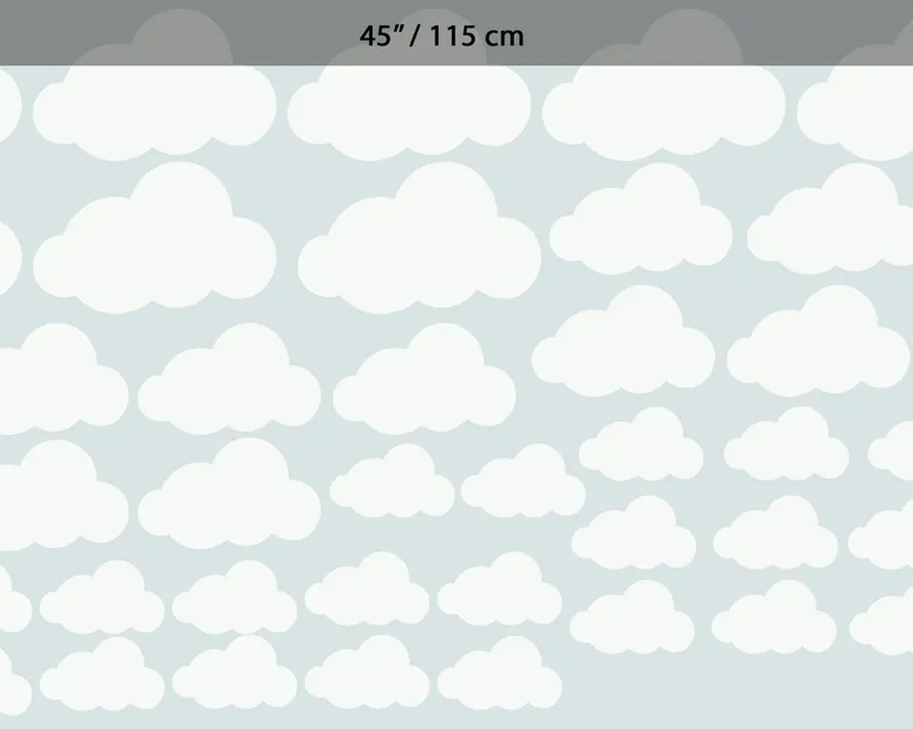 Nursery White Little Cloud Wall Decal Sticker