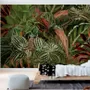 Tropical Rainforest with Little Birds Wallpaper Mural