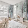 Watercolor Trees Wallpaper Mural